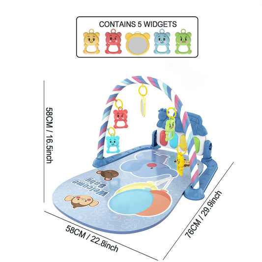 Children's pedal piano education early education music fitness baby music fitness equipment toy light crawling mat