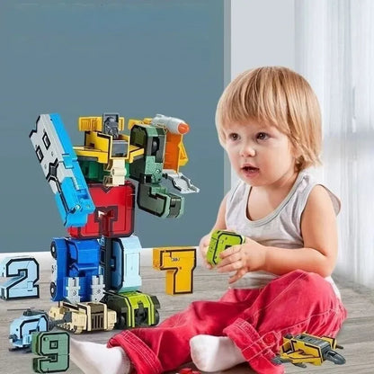 Children's numbers can also be converted into cars to synthesize different characters