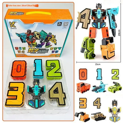 Children's numbers can also be converted into cars to synthesize different characters