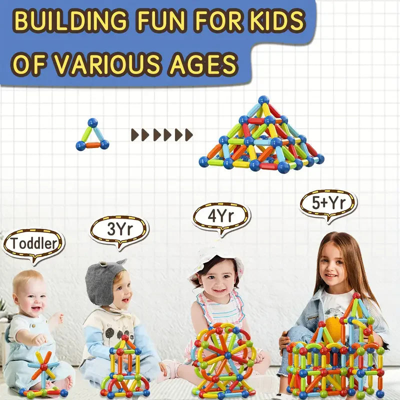 108pcs versatile magnetic wand for boys and girls to develop intellectual thinking toys