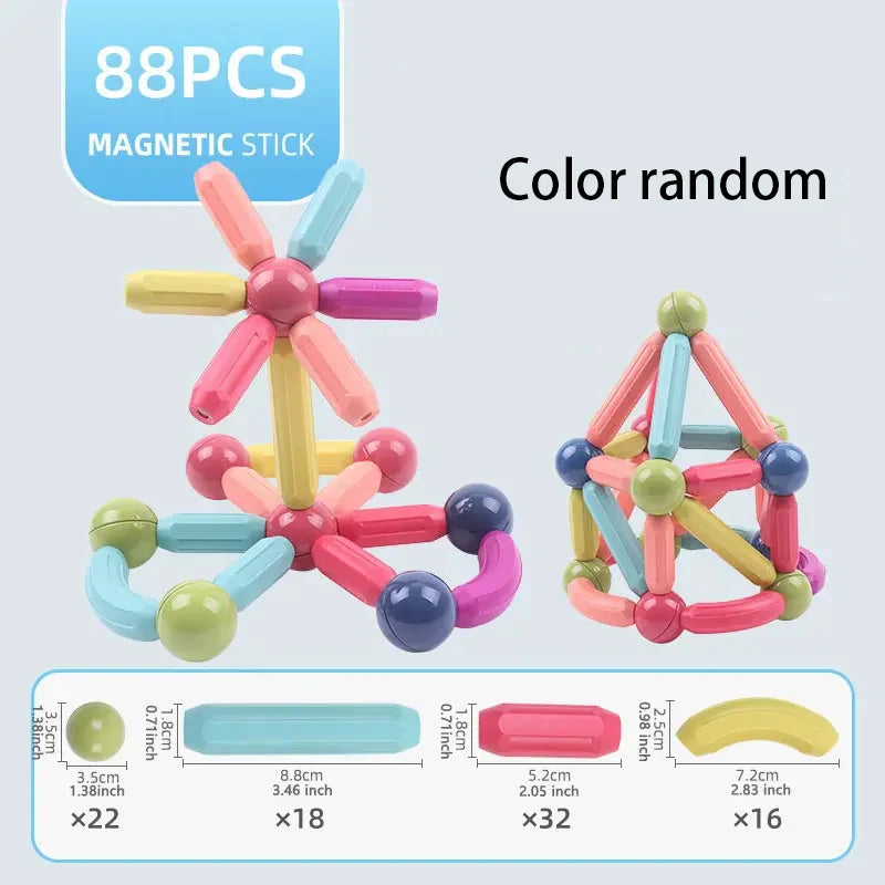 108pcs versatile magnetic wand for boys and girls to develop intellectual thinking toys