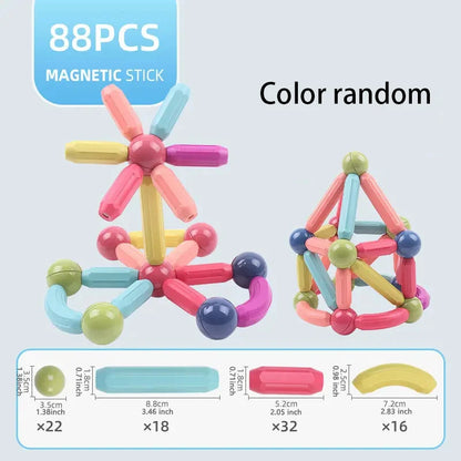 108pcs versatile magnetic wand for boys and girls to develop intellectual thinking toys